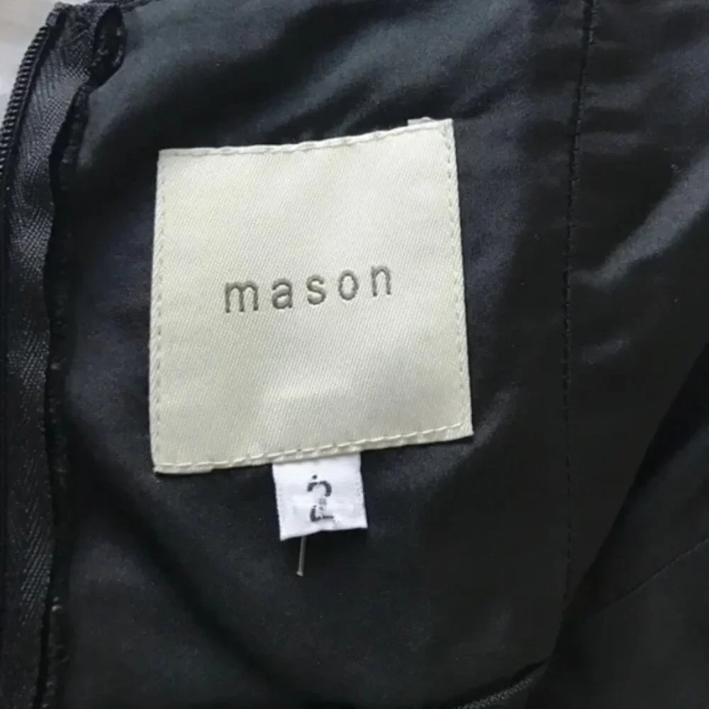 New Mason Gossip Girl strapless structured bustier corset linen silk mini dress - Picture 5 of 5